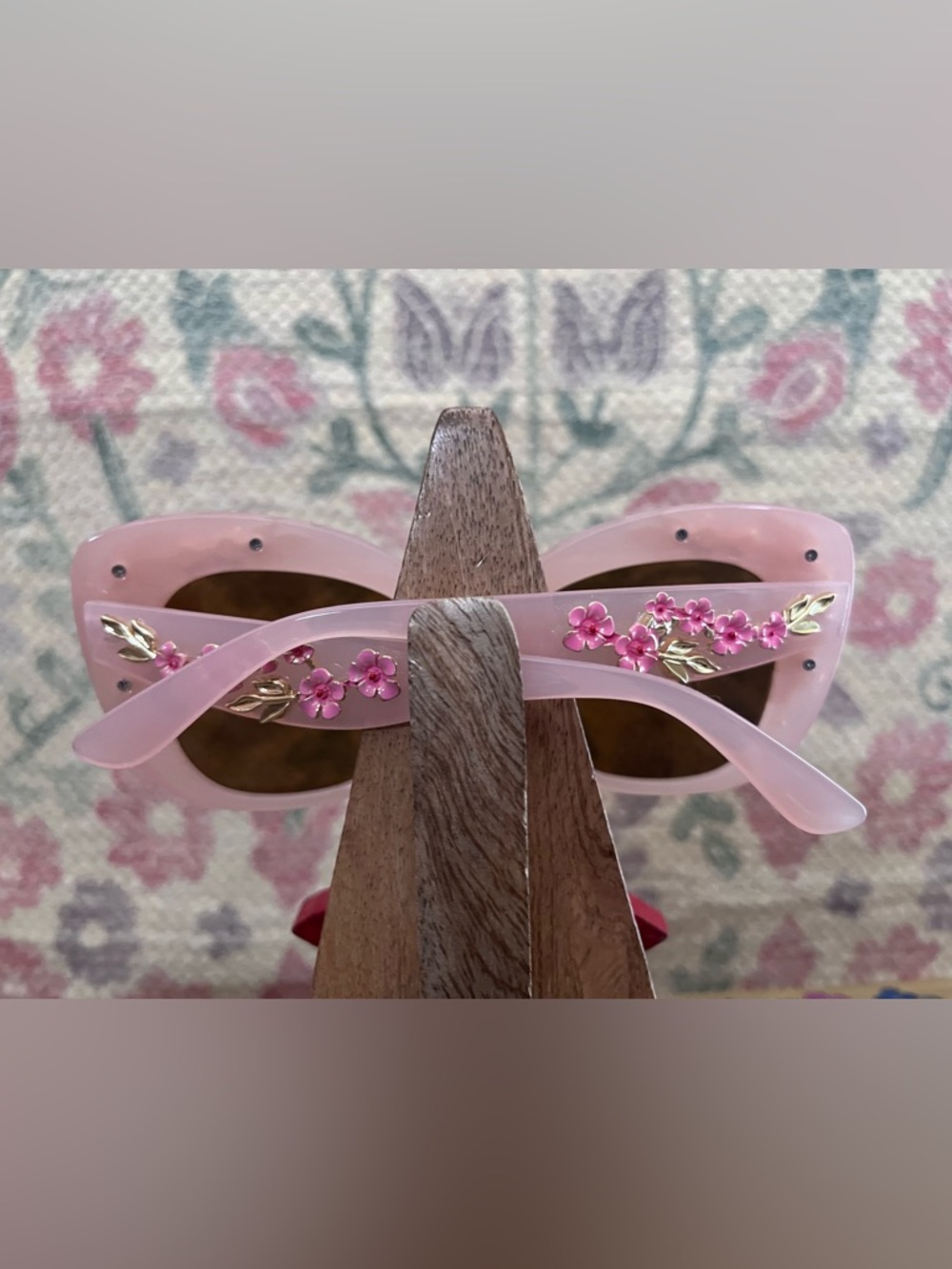 Anthropologie Floral-Trimmed Cat-Eye Sunglasses - Picture 11 of 13
